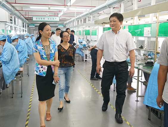 杭州市城市管理局黨組成員、副局長宋曉青一行蒞臨勇電參觀考察